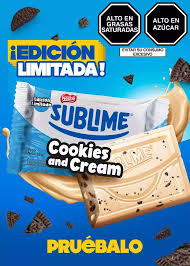 SUBLIME COOKIES AND CREAM 456 GR